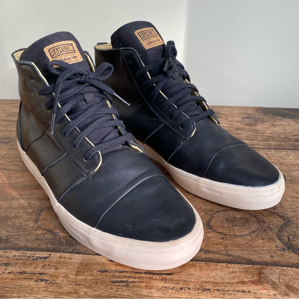 Adidas Ransom Valley High Edition Mens US 11 Black Leather 2009 RARE